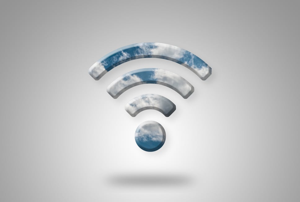 Dramatic Sky Wireless WIFI Symbol